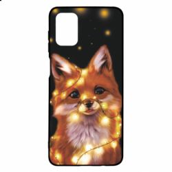 Чохол для Samsung M51 Fox And Christmas Lights - PrintSalon