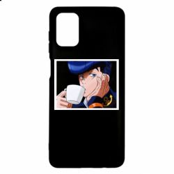 Чехол для Samsung M51 Higashikata Josuke drinking tea - PrintSalon