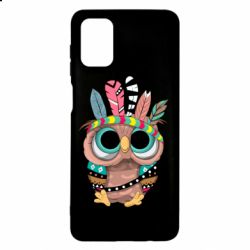 Чехол для Samsung M51 Little owl with feathers - PrintSalon