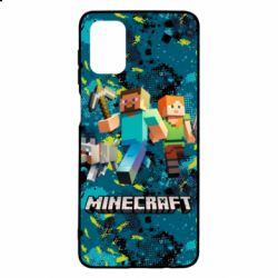 Чохол для Samsung M51 Minecraft Steve Alex And Dog - PrintSalon