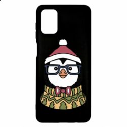 Чехол для Samsung M51 New Year's Penguin - PrintSalon