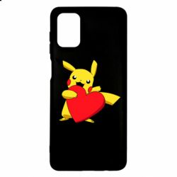 Чехол для Samsung M51 Pikachu Heart - PrintSalon