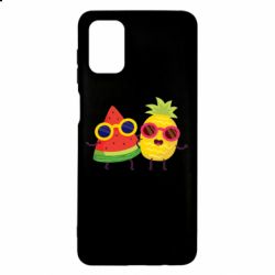 Чехол для Samsung M51 Pineapple with watermelon - PrintSalon