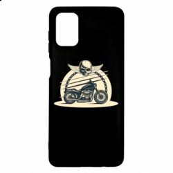 Чехол для Samsung M51 Skull and Bike - PrintSalon