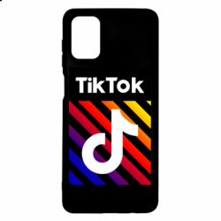 Чехол для Samsung M51 Tik Tok Colorful Logo - PrintSalon