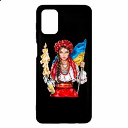 Чехол для Samsung M51 Украинская девушка в венку - PrintSalon