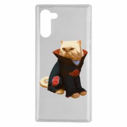 Чехол для Samsung Note 10 Akatsuki angry cat - PrintSalon