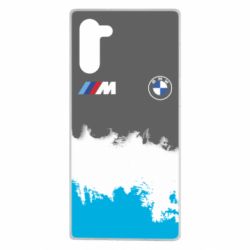 Чехол для Samsung Note 10 BMW logo and gray background - PrintSalon
