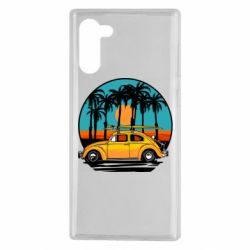 Чехол для Samsung Note 10 Car and sunset - PrintSalon