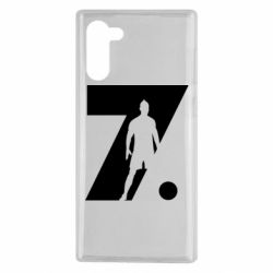 Чехол для Samsung Note 10 Cristiano Ronaldo Silhouette Art