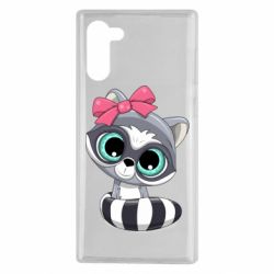 Чехол для Samsung Note 10 Cute raccoon - PrintSalon