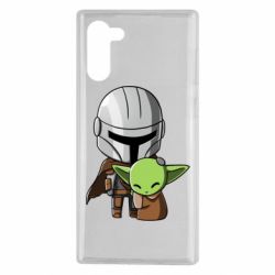 Чехол для Samsung Note 10 Din Djarin And The Child - PrintSalon