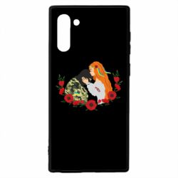 Чохол для Samsung Note 10 Дівчина цілує солдата - PrintSalon