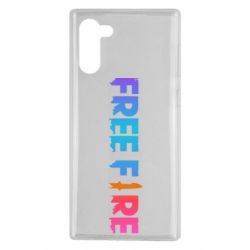 Чехол для Samsung Note 10 Free fire gradient logo - PrintSalon