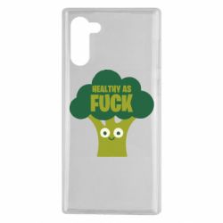 Чехол для Samsung Note 10 Healthy as fuck - PrintSalon