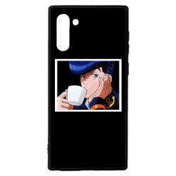 Чехол для Samsung Note 10 Higashikata Josuke drinking tea - PrintSalon