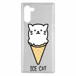 Чехол для Samsung Note 10 Ice Cat - PrintSalon
