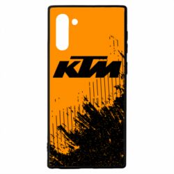 Чехол для Samsung Note 10 KTM and grunge background