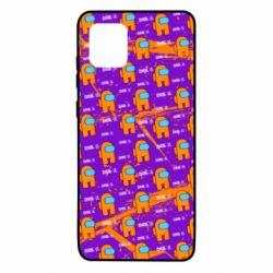 Чехол для Samsung Note 10 Lite Among Us and grunge background - PrintSalon