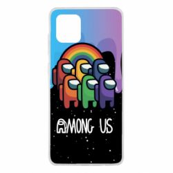 Чехол для Samsung Note 10 Lite Among Us art paints - PrintSalon