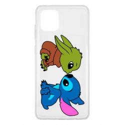 Чехол для Samsung Note 10 Lite Baby Yoda And Stitch - PrintSalon