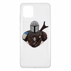 Чехол для Samsung Note 10 Lite Bust of Mandalorian - PrintSalon