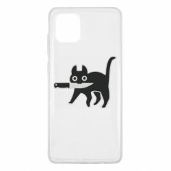 Чехол для Samsung Note 10 Lite Cat with a knife - PrintSalon
