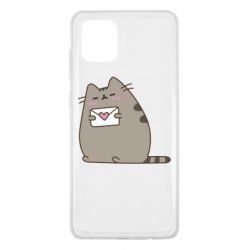 Чехол для Samsung Note 10 Lite Cat with a letter - PrintSalon