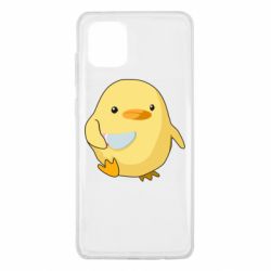Чехол для Samsung Note 10 Lite Цыпленок с ножом мем - PrintSalon