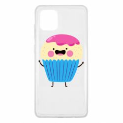 Чехол для Samsung Note 10 Lite Funny cupcake with smile - PrintSalon