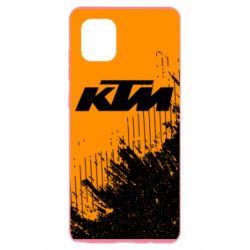 Чехол для Samsung Note 10 Lite KTM and grunge background - PrintSalon