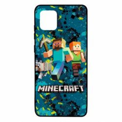 Чохол для Samsung Note 10 Lite Minecraft Steve Alex And Dog - PrintSalon