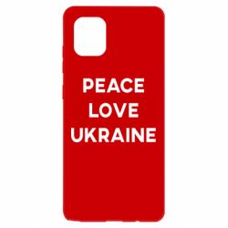 Чехол для Samsung Note 10 Lite Мир, любовь, Украина - PrintSalon