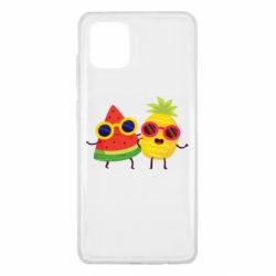 Чехол для Samsung Note 10 Lite Pineapple with watermelon - PrintSalon