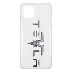 Чехол для Samsung Note 10 Lite Tesla Car logo - PrintSalon