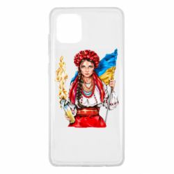 Чехол для Samsung Note 10 Lite Украинская девушка в венку - PrintSalon