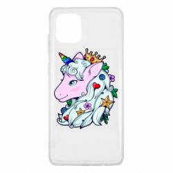 Чехол для Samsung Note 10 Lite Unicorn Princess - PrintSalon