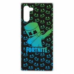 Чехол для Samsung Note 10 Marshmello Fortnite Dab Neon - PrintSalon