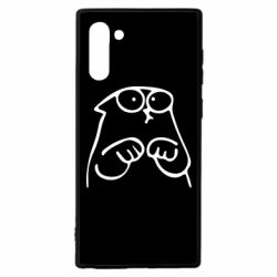 Чехол для Samsung Note 10 Милый Кот Саймона - PrintSalon