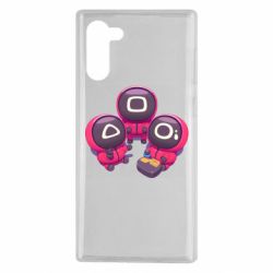 Чехол для Samsung Note 10 Милые солдаты из игры в кальмара - PrintSalon