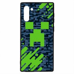 Чехол для Samsung Note 10 Minecraft Creeper - PrintSalon