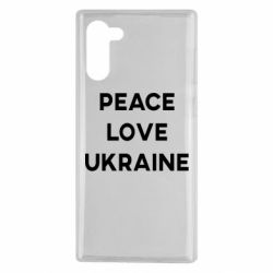 Чехол для Samsung Note 10 Мир, любовь, Украина - PrintSalon