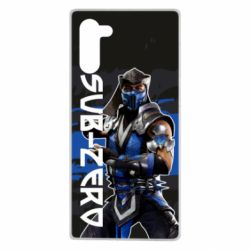 Чехол для Samsung Note 10 Mortal Kombat  Sub-Zero