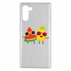 Чехол для Samsung Note 10 Pineapple with watermelon - PrintSalon