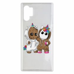 Чехол для Samsung Note 10 Plus Baby Groot And Unicorn - PrintSalon