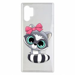 Чехол для Samsung Note 10 Plus Cute raccoon - PrintSalon