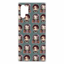Чехол для Samsung Note 10 Plus Cute Tanjiro with Nezuko - PrintSalon