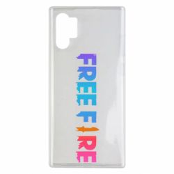 Чехол для Samsung Note 10 Plus Free fire gradient logo - PrintSalon