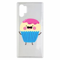Чехол для Samsung Note 10 Plus Funny cupcake with smile - PrintSalon