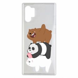 Чехол для Samsung Note 10 Plus Гризли Панда и Белый